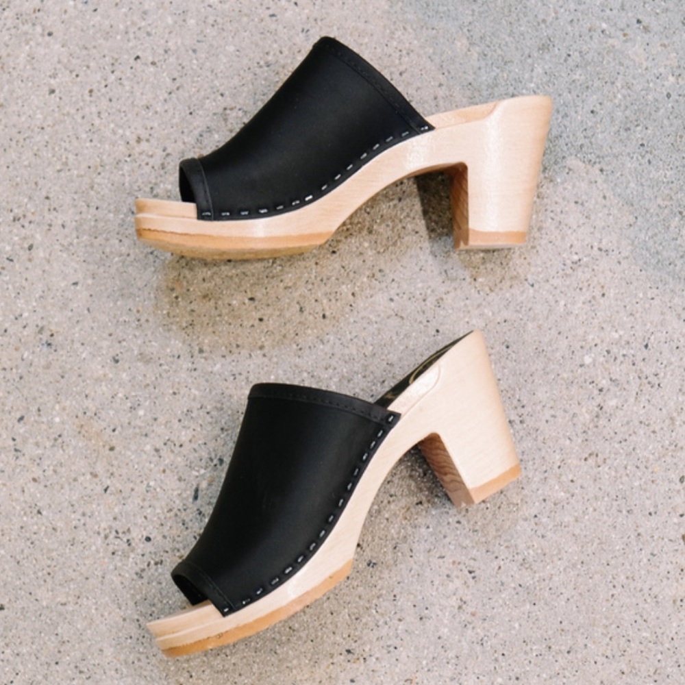 No. 6 Daria Clog | high heel - black - size 36